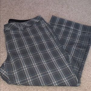 Express Cropped Plaid Pants